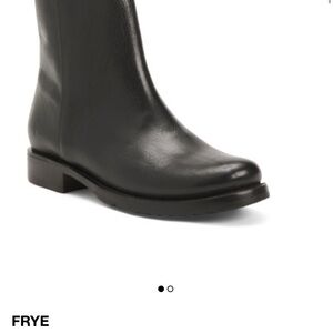 Frye Classic Veronica Black Ankle Boots with inside zip